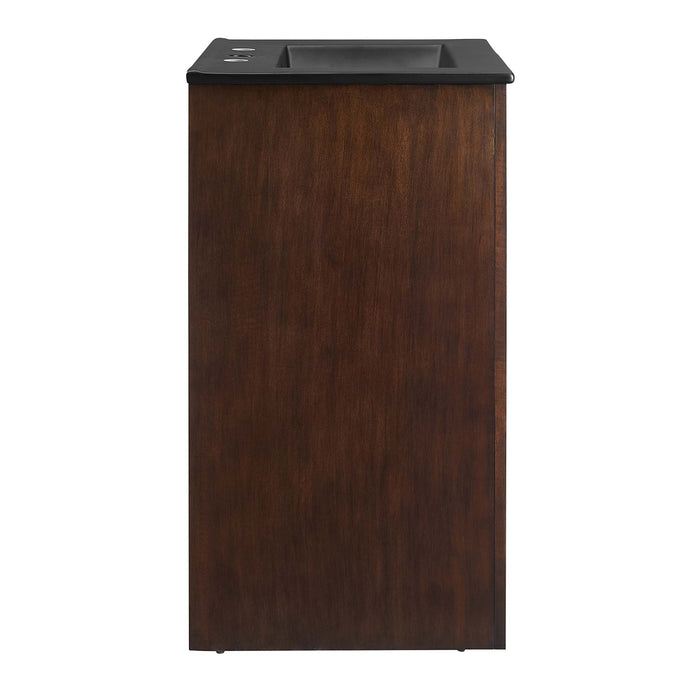 24 Inch Christopher Modern Bathroom Vanity – Compact Freestanding Wood Cabinet with Integrated Countertop Sink
