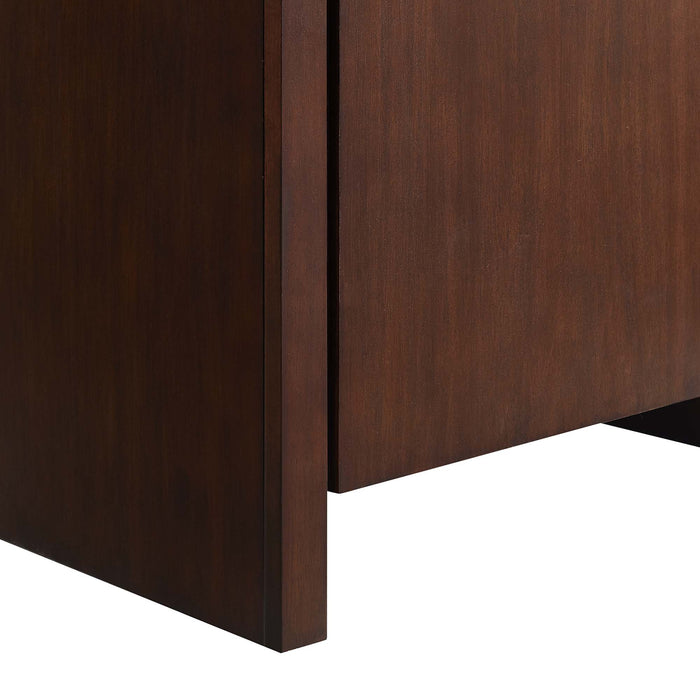 24 Inch Christopher Modern Bathroom Vanity – Compact Freestanding Wood Cabinet with Integrated Countertop Sink