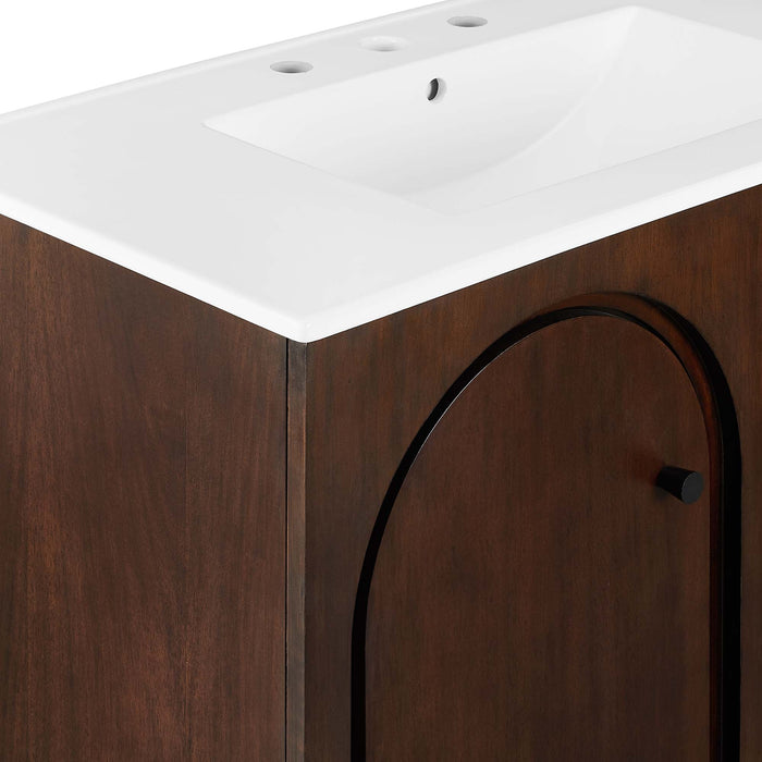 36-Inch Jonco Bathroom Vanity – Minimalist Wood Vanity with Built-In Sink and Soft-Close Doors