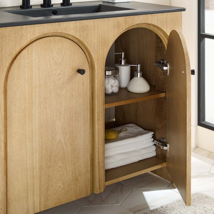 36-Inch Mitch Vanity – Compact Modern Bathroom Cabinet with Sink and Soft-Close Features