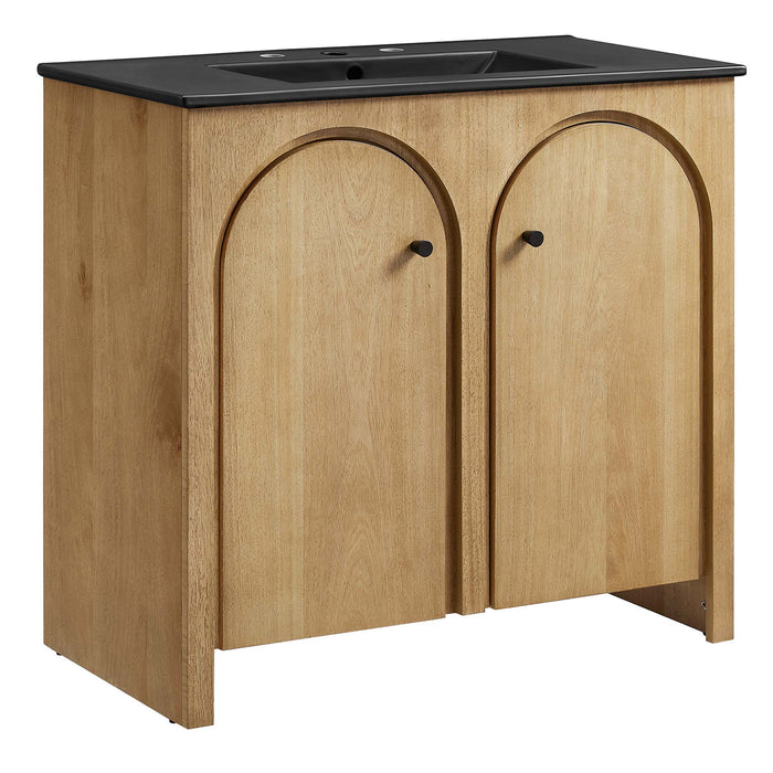 36-Inch Mitch Vanity – Compact Modern Bathroom Cabinet with Sink and Soft-Close Features