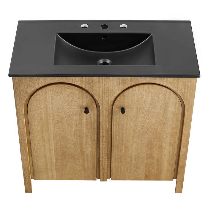 36-Inch Mitch Vanity – Compact Modern Bathroom Cabinet with Sink and Soft-Close Features