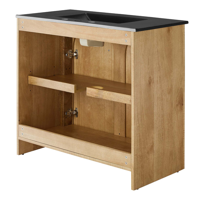 36-Inch Mitch Vanity – Compact Modern Bathroom Cabinet with Sink and Soft-Close Features