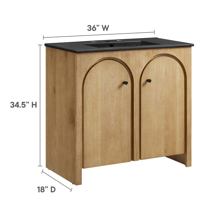 36-Inch Mitch Vanity – Compact Modern Bathroom Cabinet with Sink and Soft-Close Features