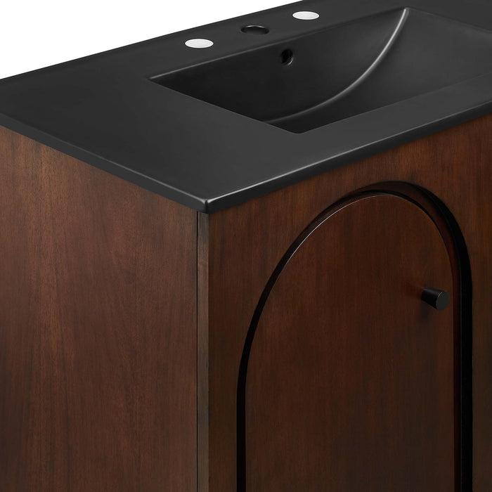 36-Inch Arleana Bathroom Vanity – Wood Frame with Integrated Sink and Storage Drawers