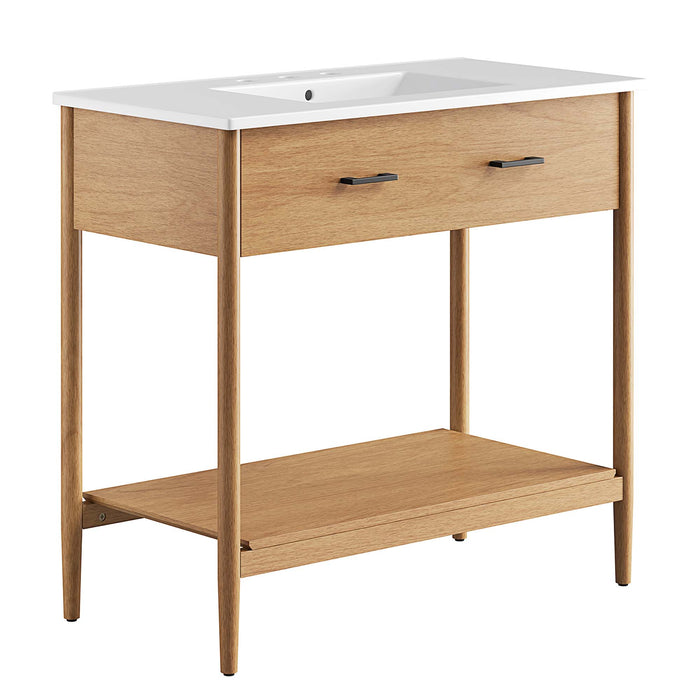 30-Inch Frey Bathroom Cabinet – Minimalist Look with Sink Compatible
