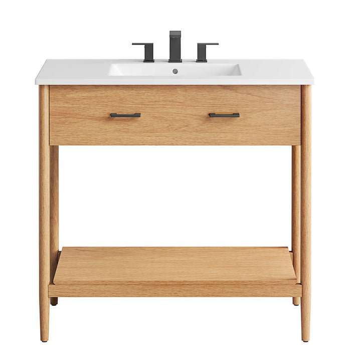 30-Inch Frey Bathroom Cabinet – Minimalist Look with Sink Compatible