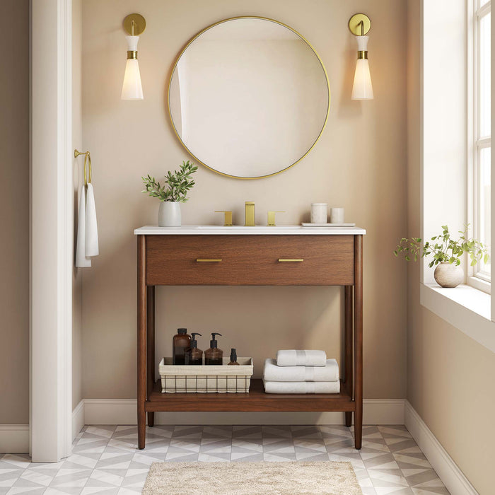36-Inch Barnes Laminate Vanity – Minimalist Design, Sink Compatible