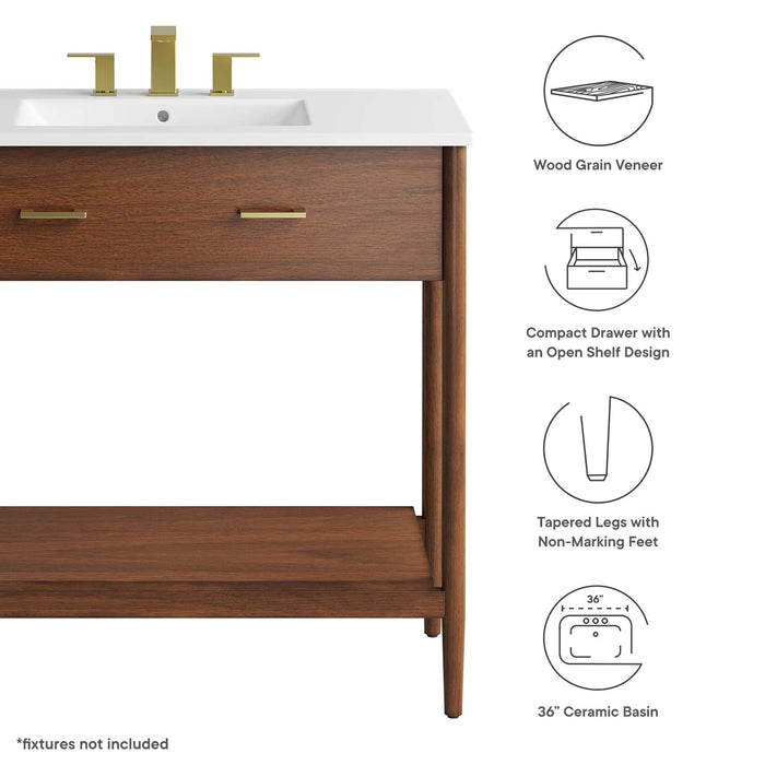 36-Inch Barnes Laminate Vanity – Minimalist Design, Sink Compatible