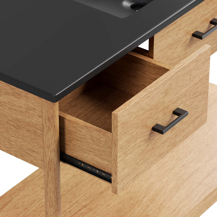 48-Inch Hirst Wood Single Sink Vanity – Modern Design, Sink Not Included