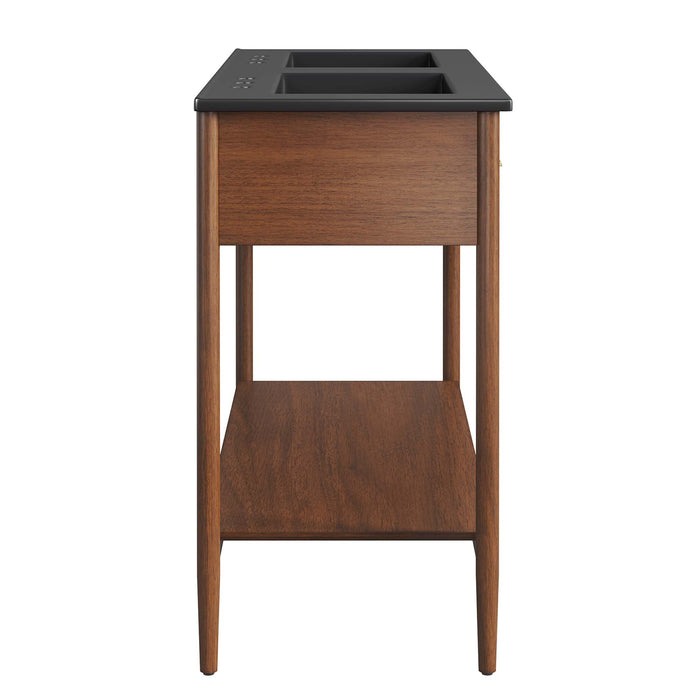 48-Inch Iglehart Laminate Double Vanity – Minimalist Style with Dual Storage