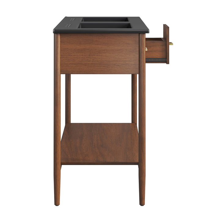 48-Inch Iglehart Laminate Double Vanity – Minimalist Style with Dual Storage