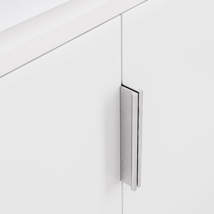 24-Inch Rubato Bathroom Vanity White Integrated Ceramic Sink Single Faucet Hole