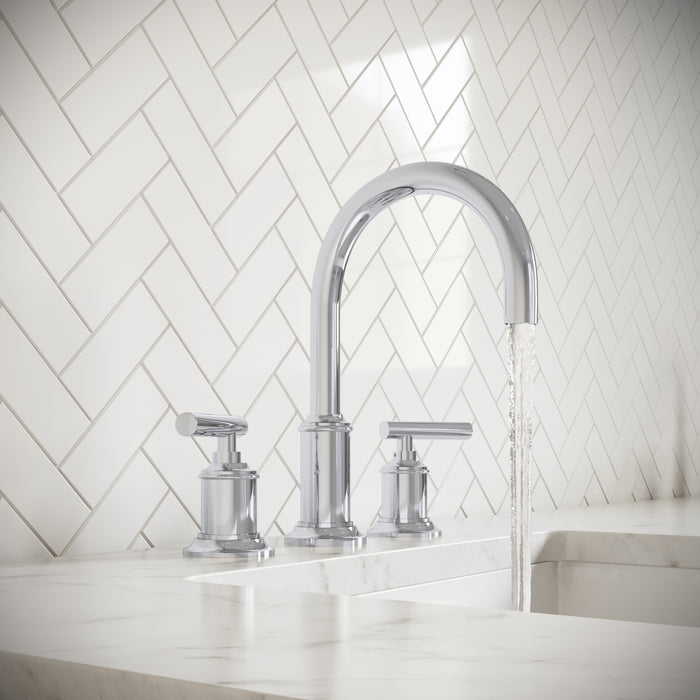 72 Inch Confer Double Vanity with Carrara White Marble Top - Glacial Green Finish & Chrome Faucets