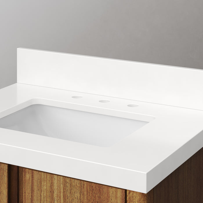 30-Inch Ashby Mango Wood Bathroom Vanity with Single Undermount Sink and Quartz Top