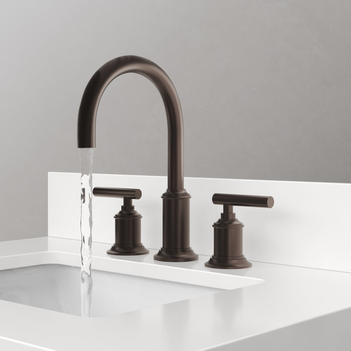 30-Inch Ellison Mango Wood Bathroom Vanity Single Undermount Sink Whitebrook Quartz ORB Faucet Included