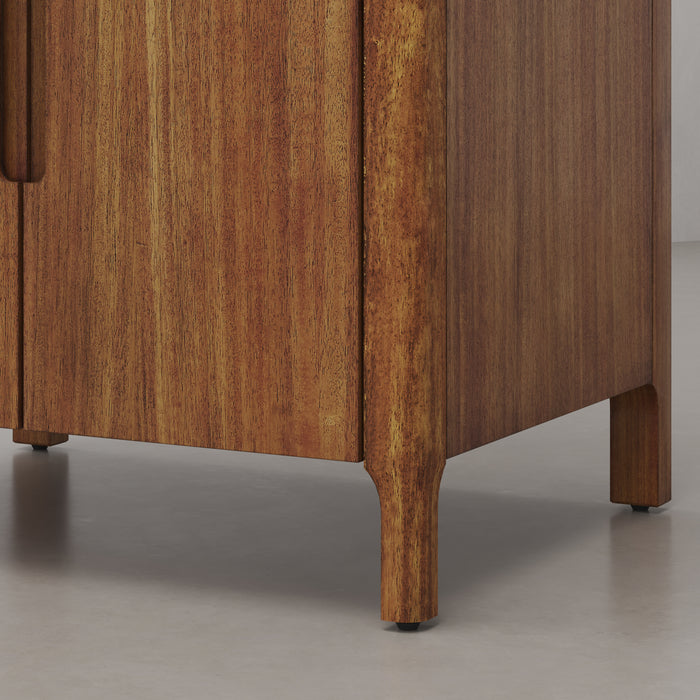 30-Inch Ashby Mango Wood Bathroom Vanity with Single Undermount Sink and Quartz Top
