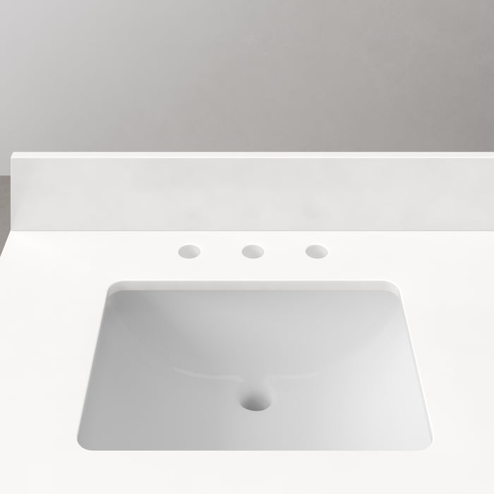 72-Inch Evie Double Sink Mango Wood Bathroom Vanity with Whitebrook Quartz Top & Satin Gold Faucets