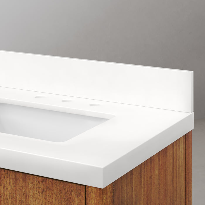 72-Inch Mango Wood Xilo Freestanding Double Vanity with Whitebrook Quartz Top & Backsplash